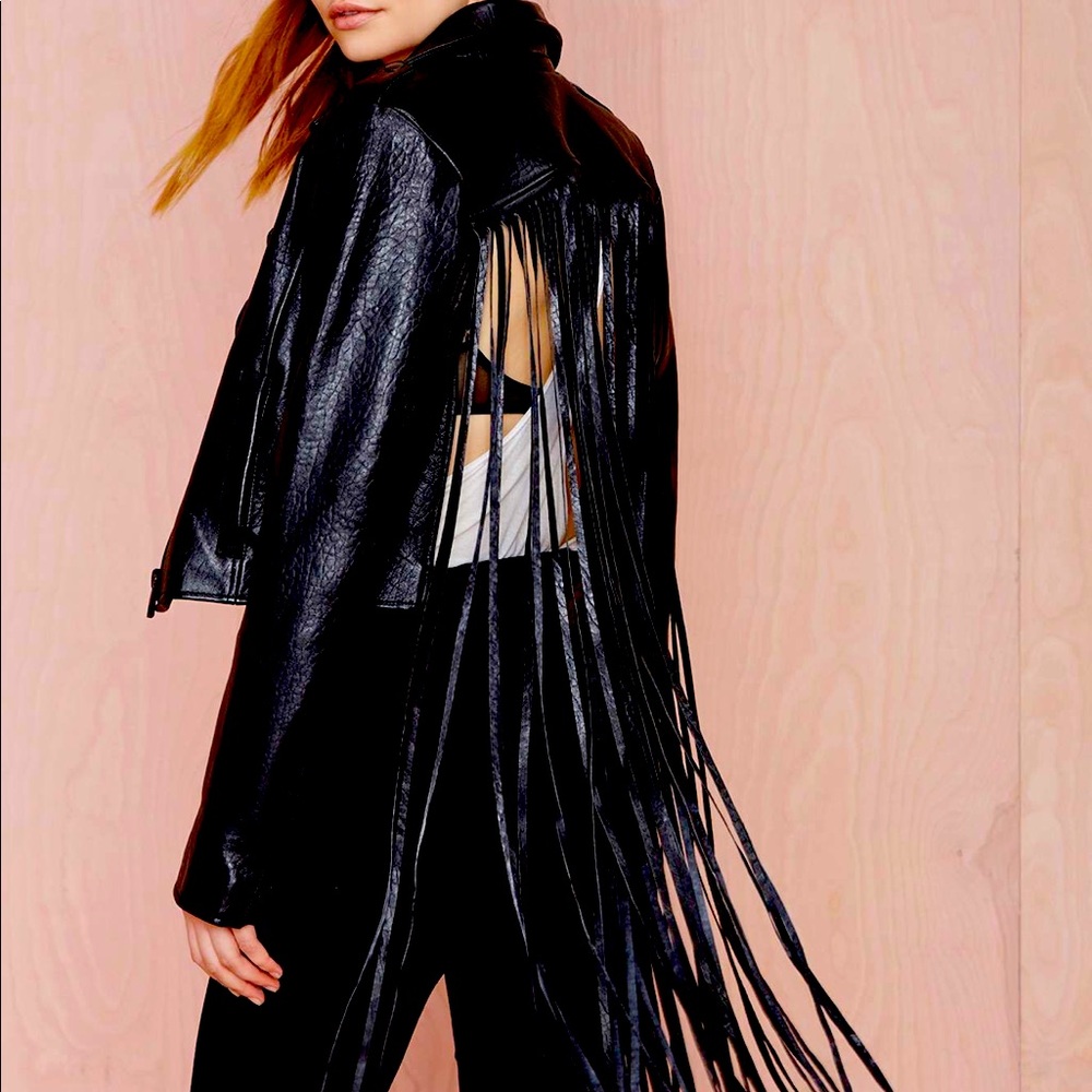 Nasty Gal FRINGE MADNESS “ the misfit jacket”